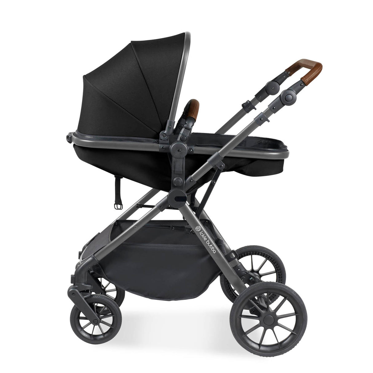 Ickle Bubba Cosmo 2 in 1 Pushchair - Gunmetal/Black