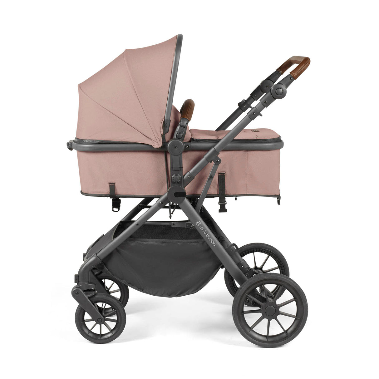 Ickle Bubba Cosmo All in One Stratus i-Size Travel System & Base - Gunmetal/Desert