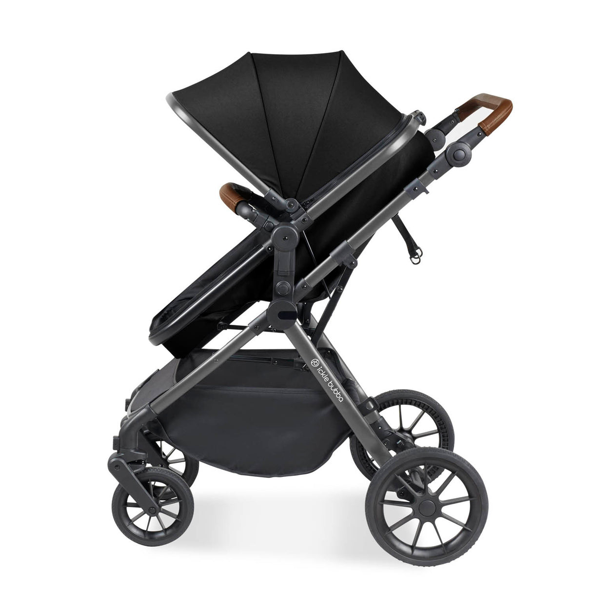 Ickle Bubba Cosmo All in One Stratus i-Size Travel System & Base - Gunmetal/Black