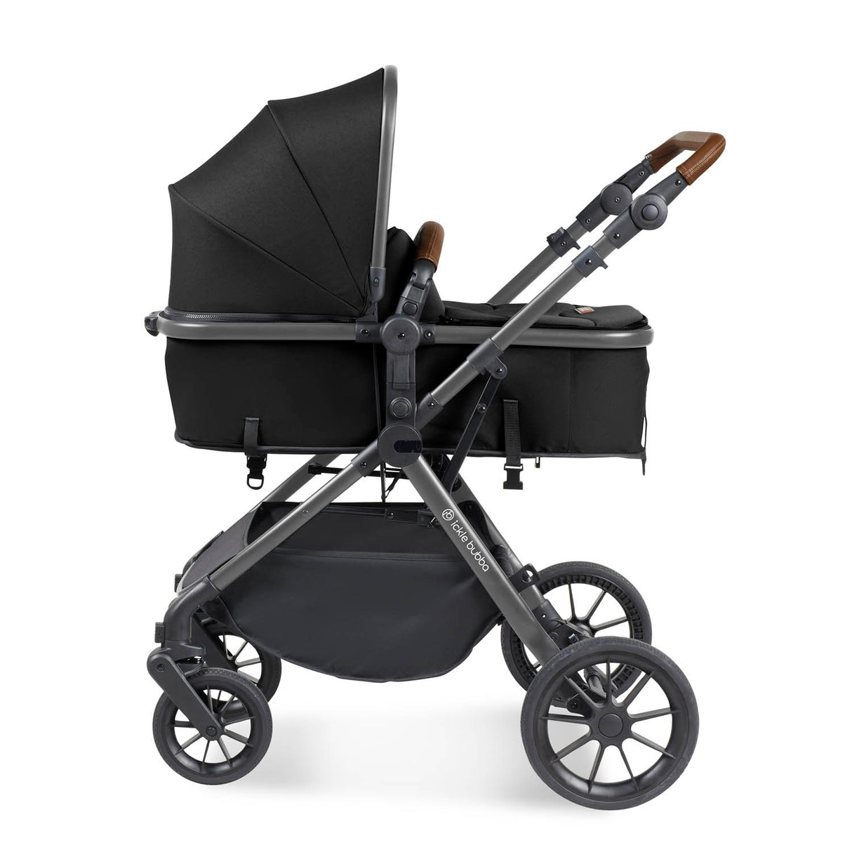 Ickle Bubba Cosmo All in One Nimbus i-Size Travel System & Spin Base - Gunmetal/Black
