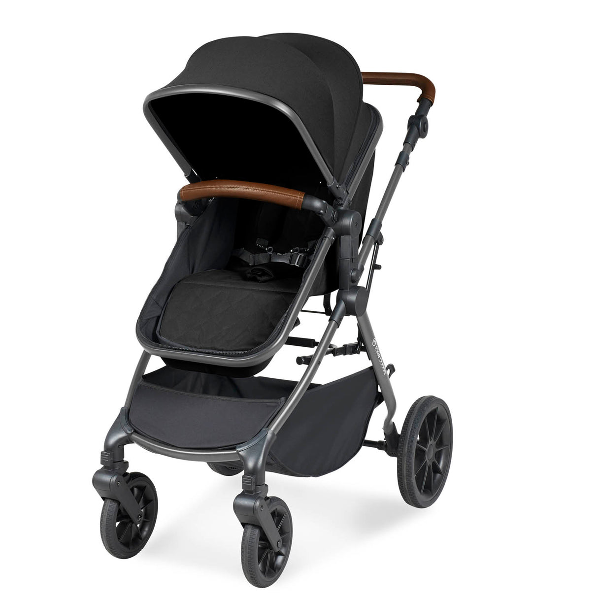 Ickle Bubba Cosmo All in One Nimbus i-Size Travel System & Spin Base - Gunmetal/Black