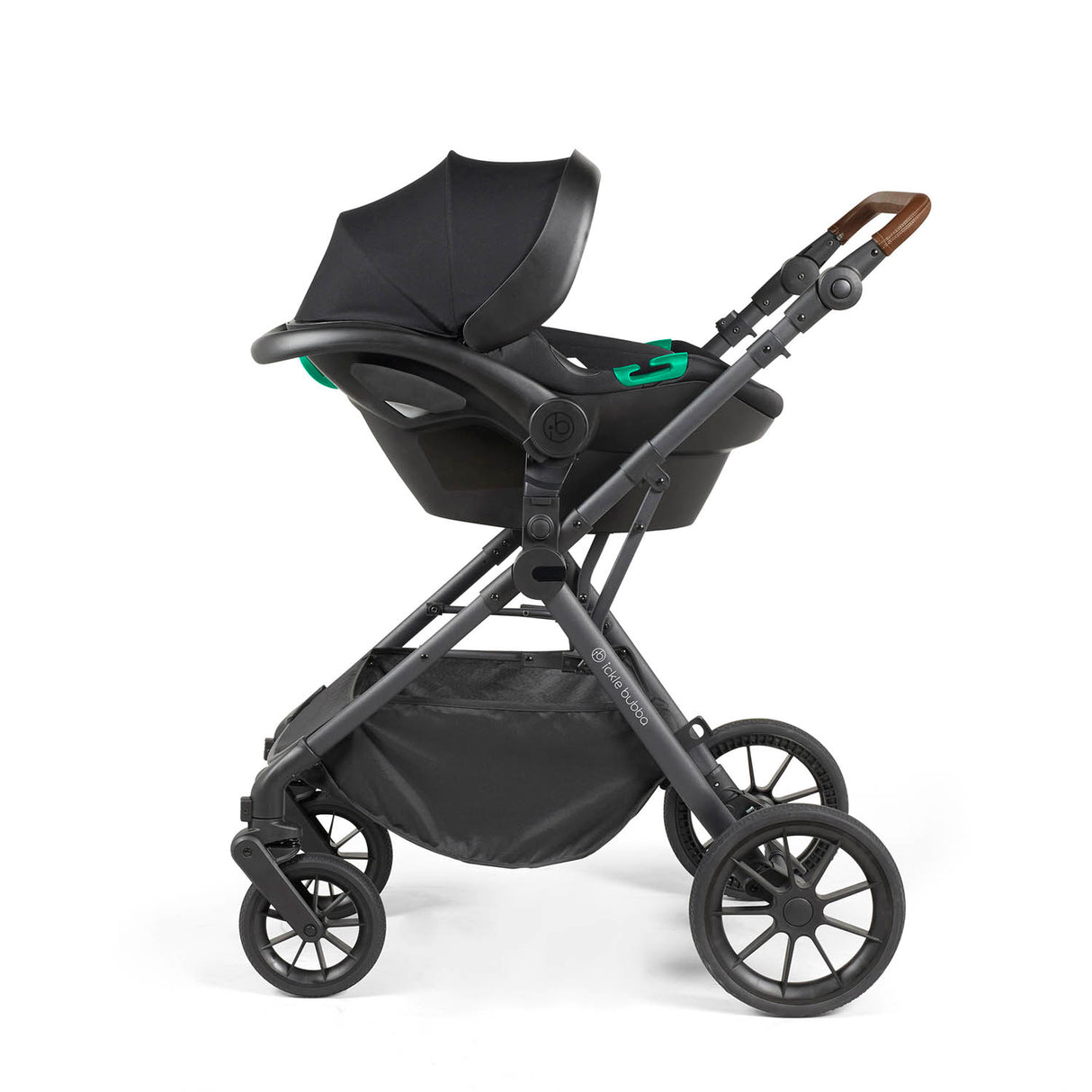 Ickle Bubba Cosmo All in One Nimbus i-Size Travel System & Spin Base - Gunmetal/Black