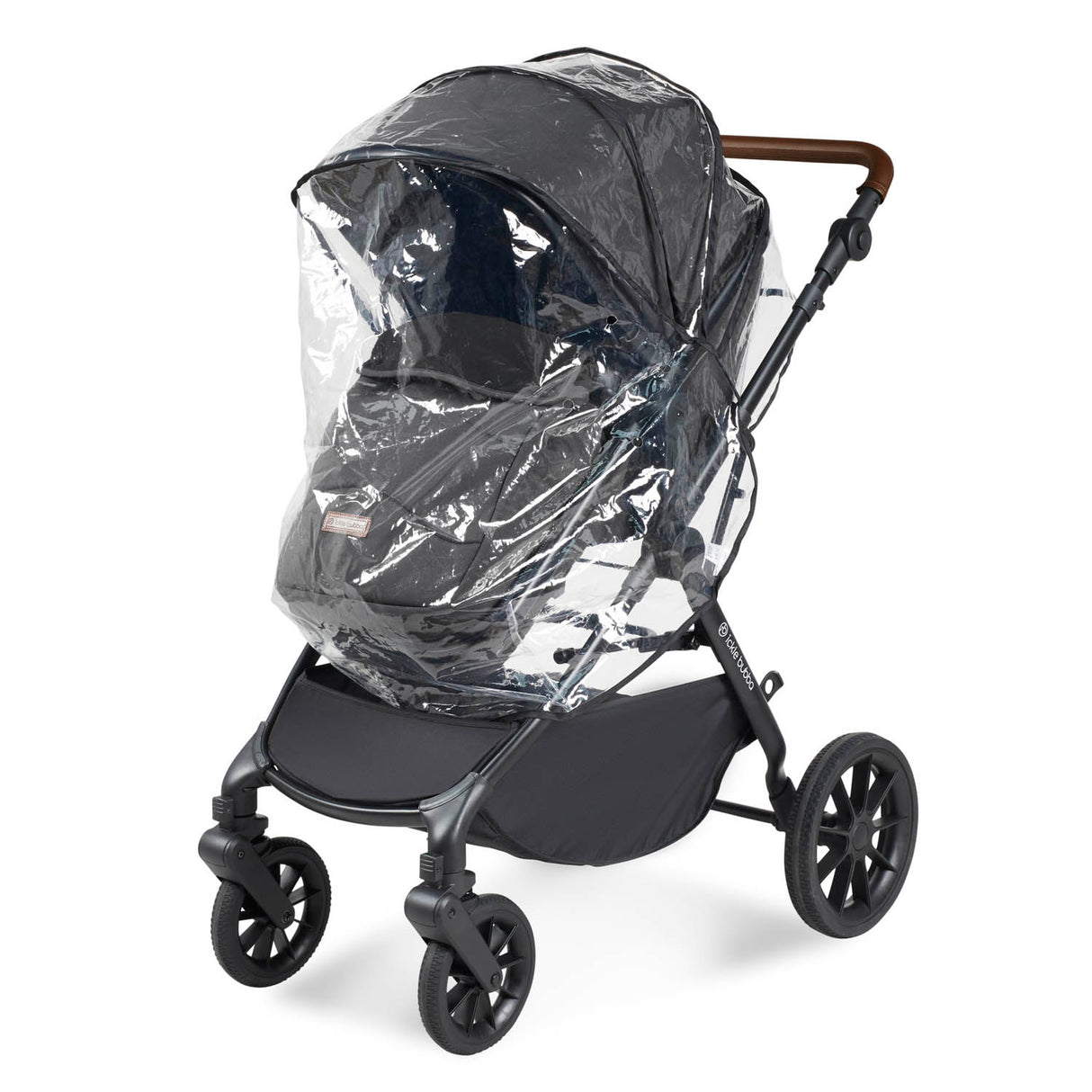 Ickle Bubba Cosmo 9 Piece Travel System with Maxi-Cosi CabrioFix i-Size Car Seat & Base - Black/Graphite Grey