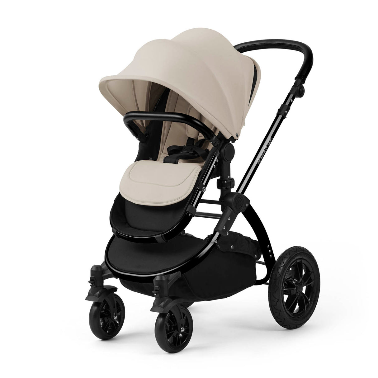 Ickle Bubba Stomp Luxe 9 Piece Pram Bundle - Black/Stone/Black