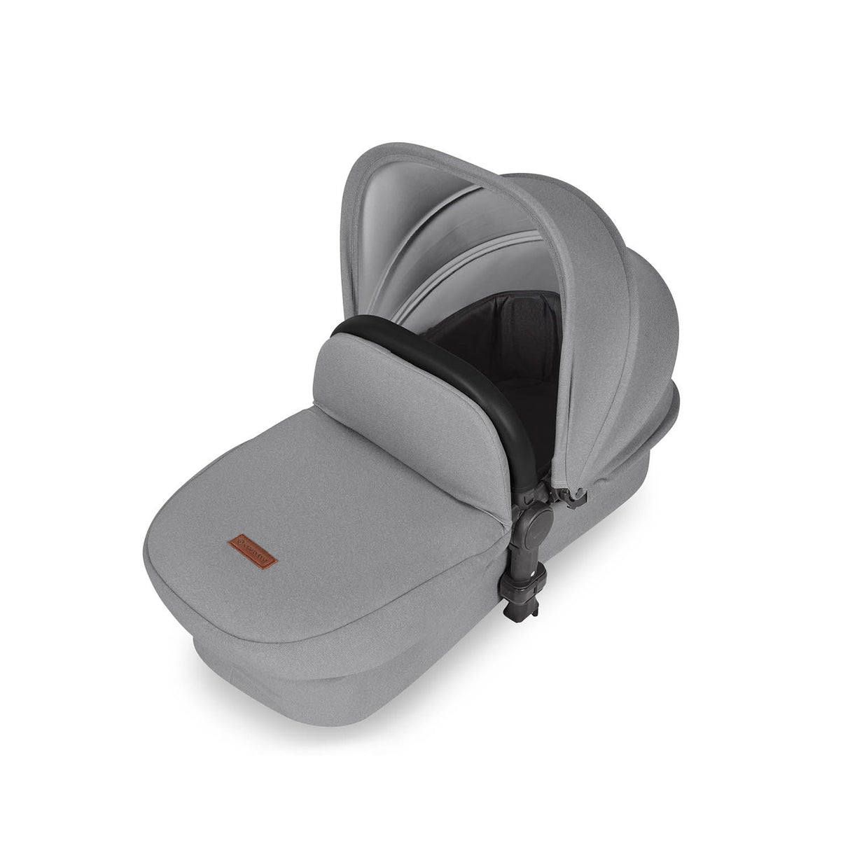 Ickle Bubba Stomp Luxe 12 Piece Travel System with i-Size Stratus Car Seat & Base - Black/Pearl Grey/Black