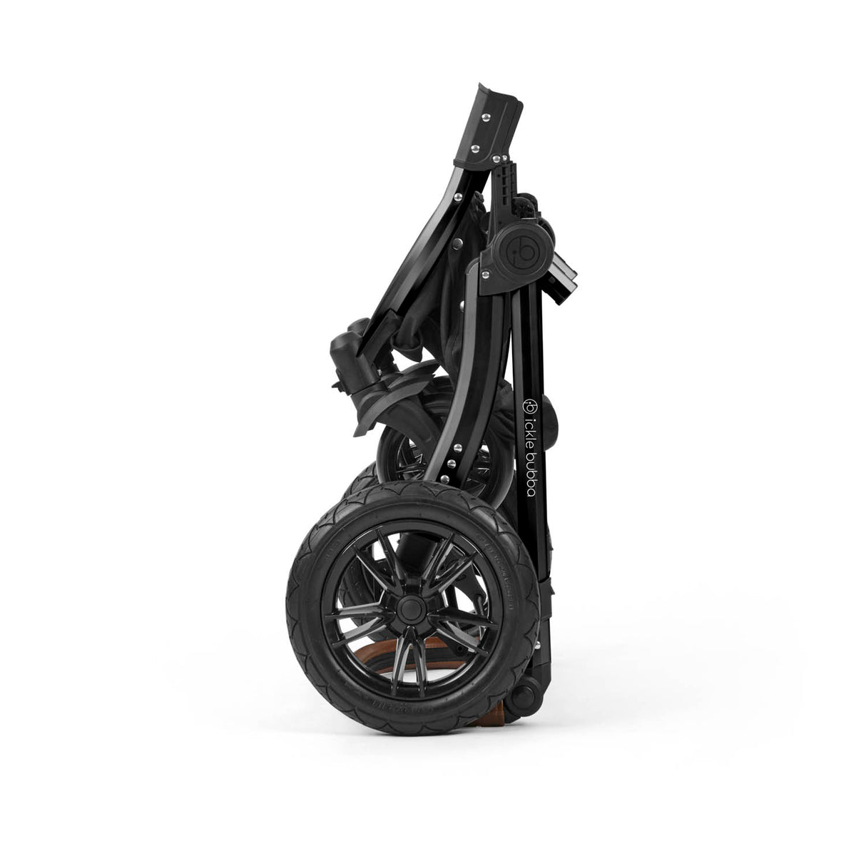 Ickle Bubba Stomp Luxe 12 Piece Travel System with Maxi-Cosi Cabriofix i-Size & Base - Black/Stone/Tan