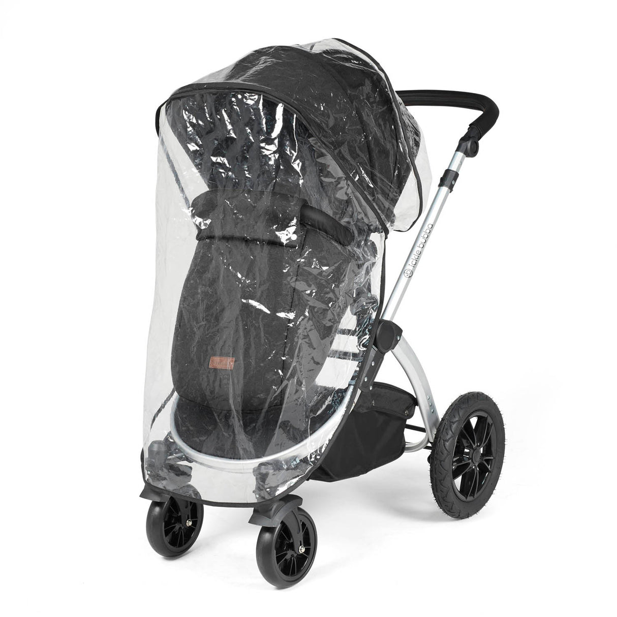 Ickle Bubba Stomp Luxe 12 Piece Travel System with Maxi-Cosi Cabriofix i-Size & Base - Silver/Midnight/Black