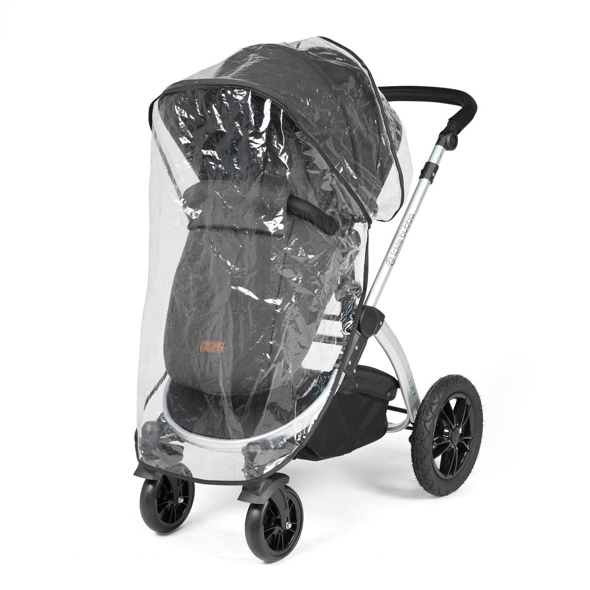 Ickle Bubba Stomp Luxe 12 Piece Travel System with Maxi-Cosi Cabriofix i-Size & Base - Silver/Charcoal Grey/Black