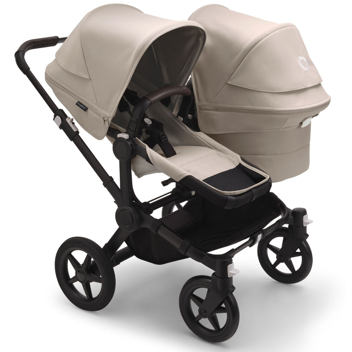 Bugaboo Donkey 5 Duo with Otter 360 Travel System - Black/Desert Taupe 2