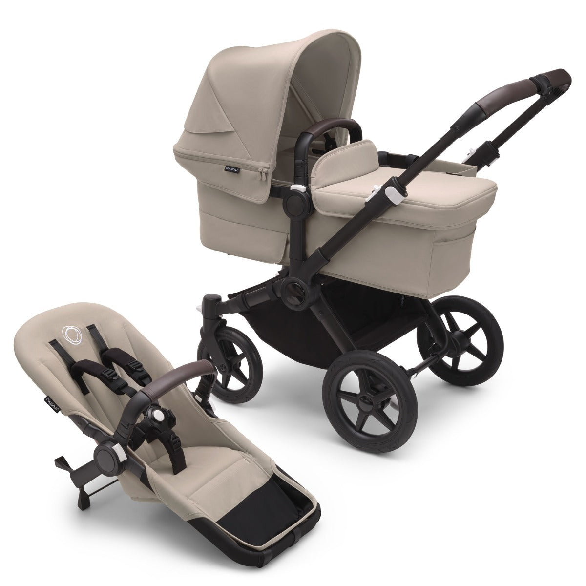 Bugaboo Donkey 5 Mono with Maxi-Cosi Pebble 360 Travel System - Black/Desert Taupe 3