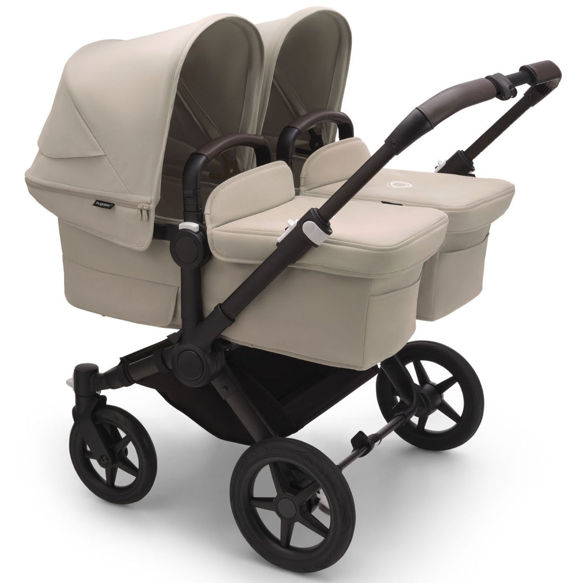 Bugaboo Donkey 5 Twin with Otter 360 Travel System - Black/Desert Taupe 2