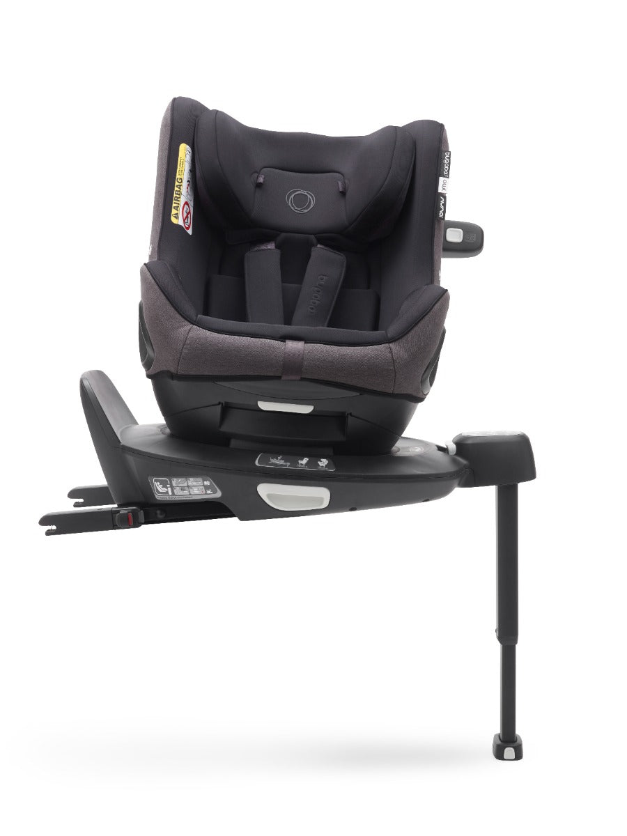 Bugaboo Owl by Nuna + Turtle Air + 360 Rotating Base - Mineral Washed Black 12