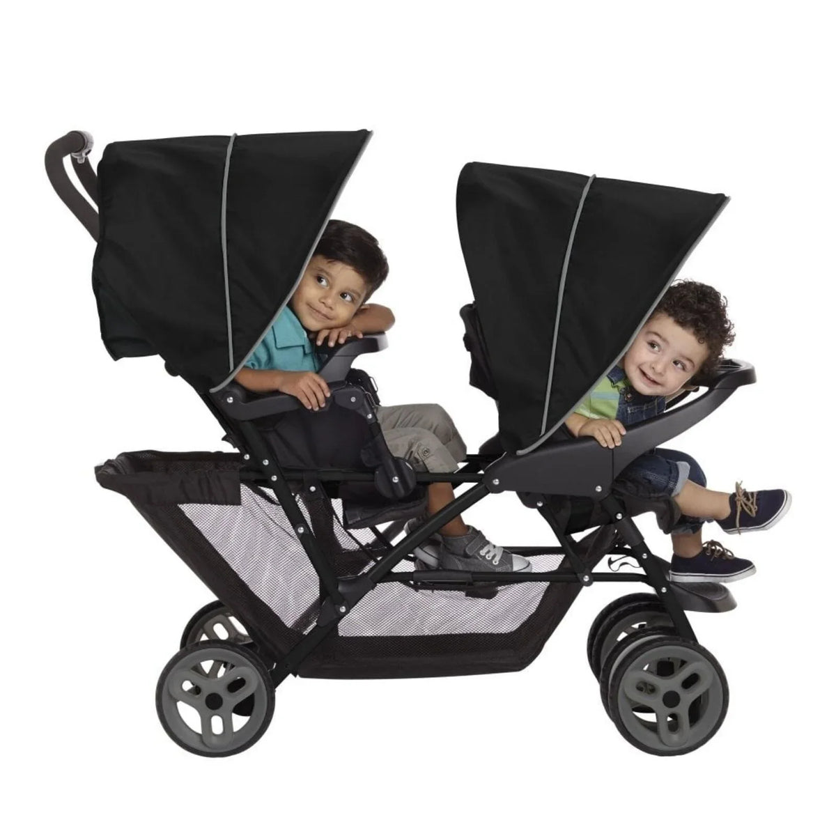 Graco Stadium Duo Tandem Stroller - Black/Grey