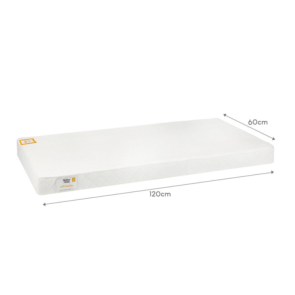 Mother&Baby White Gold Anti-Allergy Pocket Sprung Cot Mattress 120 x 60cm