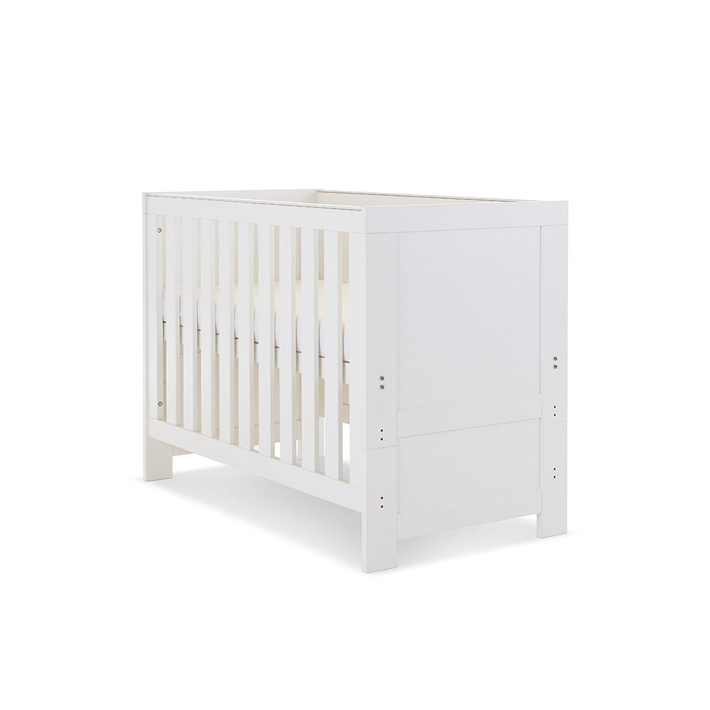 Obaby Nika Cot Bed - White Wash