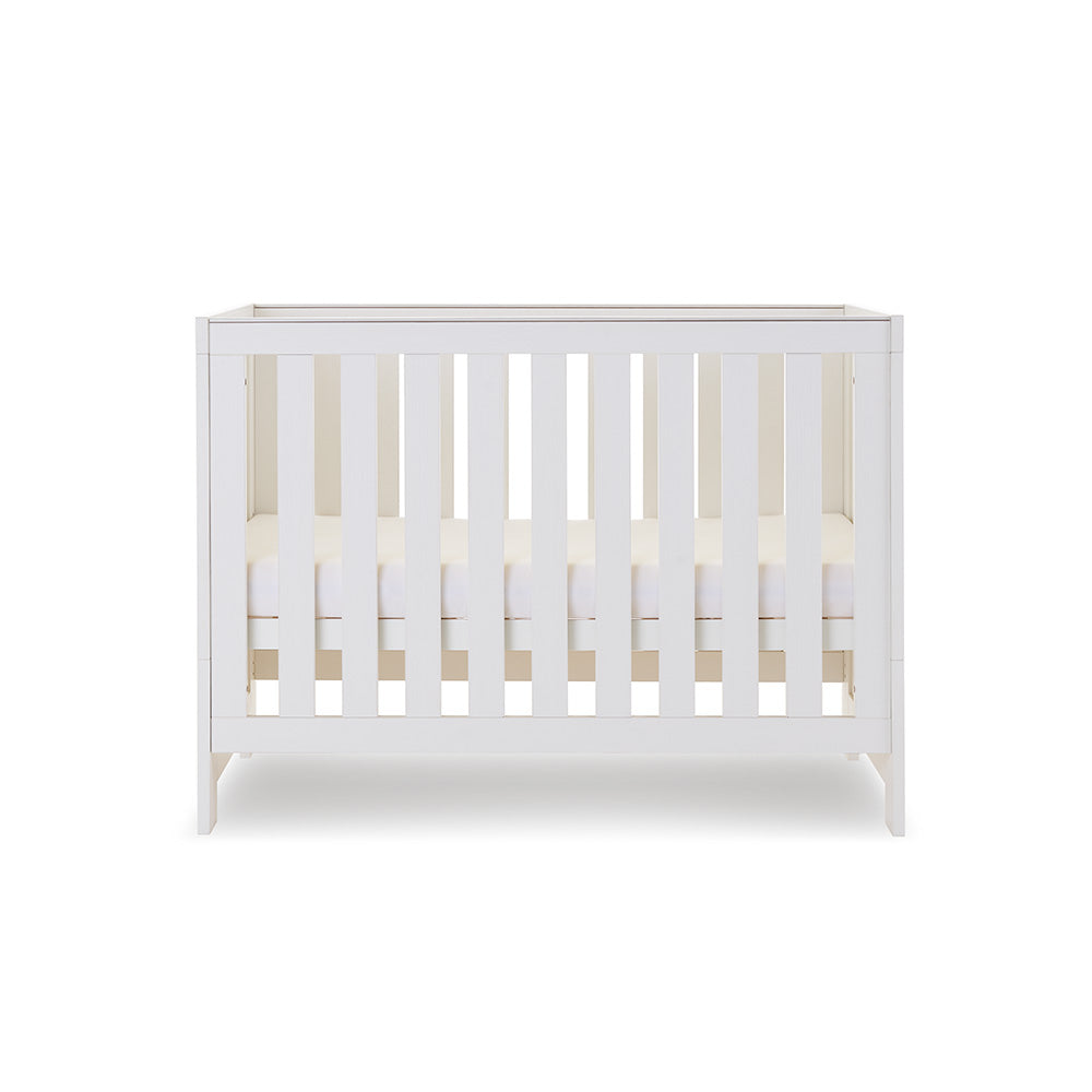 Obaby Nika Cot Bed - White Wash
