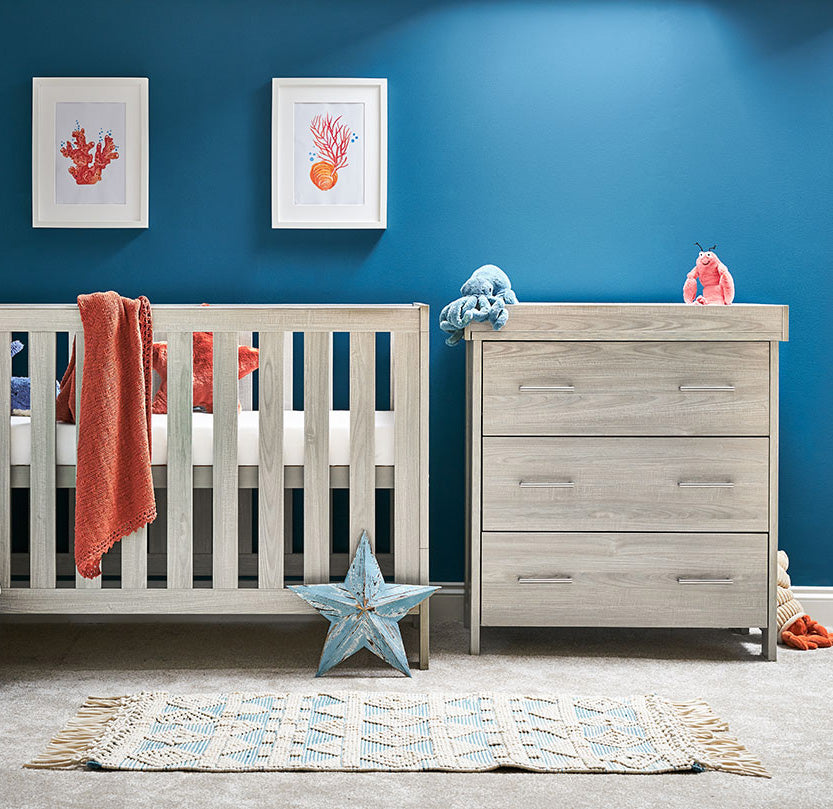 Obaby Nika Mini 2 Piece Room Set - Grey Wash