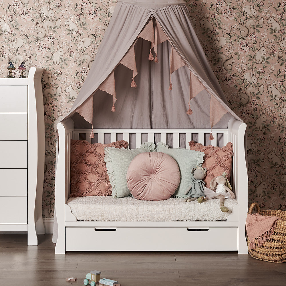 Obaby Stamford Mini Sleigh 3 Piece Room Set - White