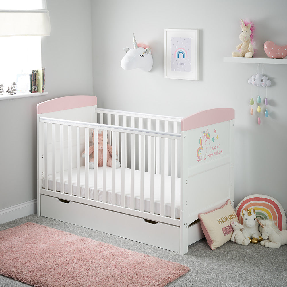 Obaby Grace Inspire Cot Bed - Unicorn