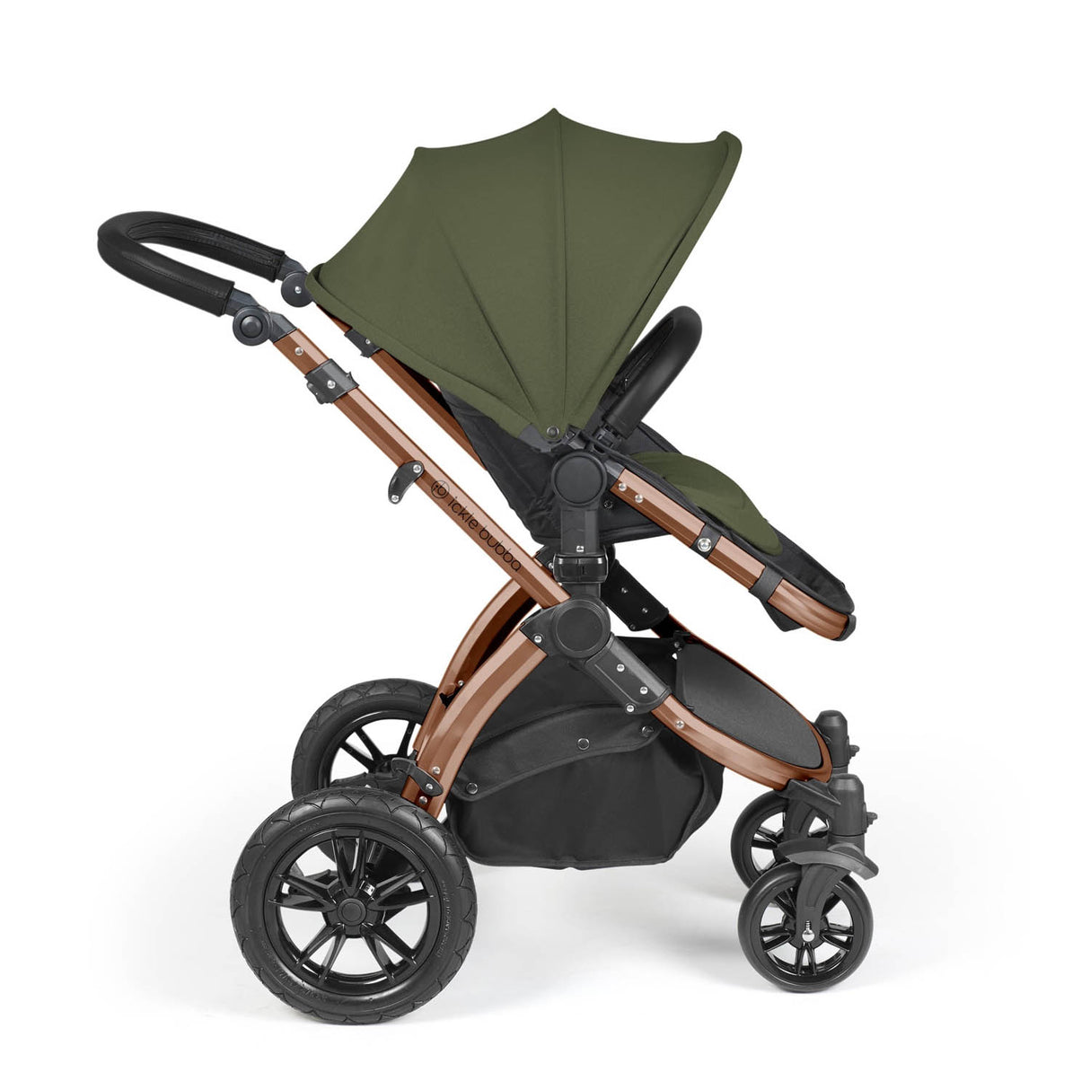 Ickle Bubba Stomp Luxe 14 Piece Nimbus 180° Spin Travel & Home Bundle - Bronze/Woodland/Black