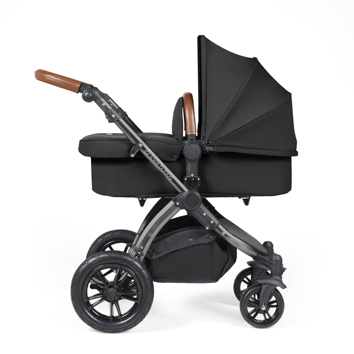 Ickle Bubba Stomp Luxe 14 Piece Nimbus 180° Spin Travel & Home Bundle - Black/Midnight/Tan