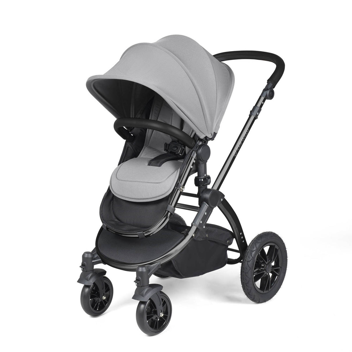 Ickle Bubba Stomp Luxe 14 Piece Nimbus 180° Spin Travel & Home Bundle - Black/Pearl Grey/Black