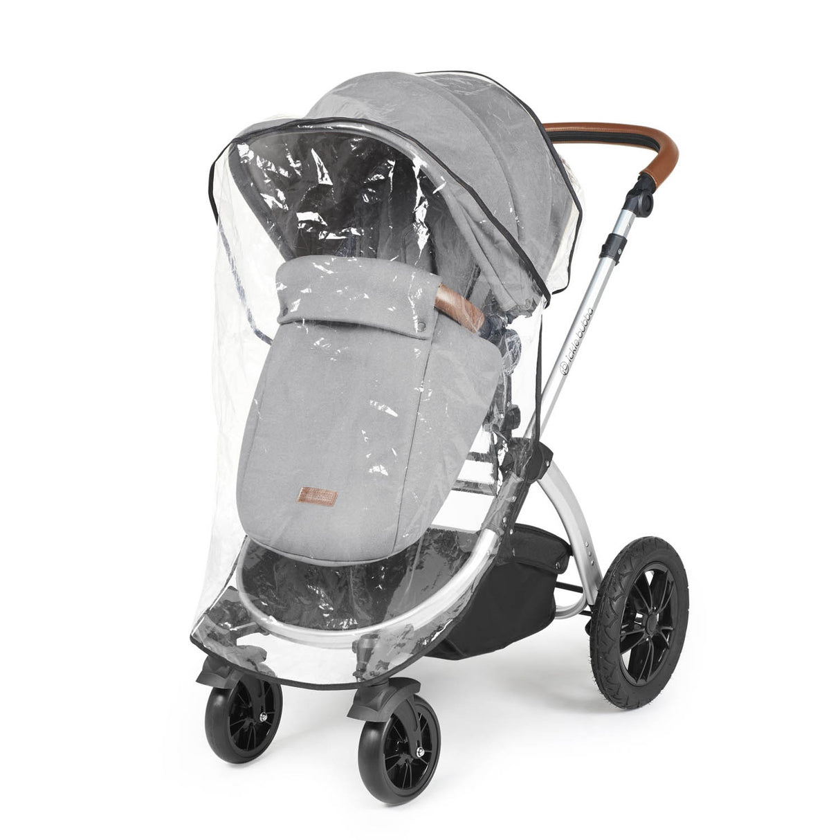 Ickle Bubba Stomp Luxe 14 Piece Nimbus 180° Spin Travel & Home Bundle - Silver/Pearl Grey/Tan