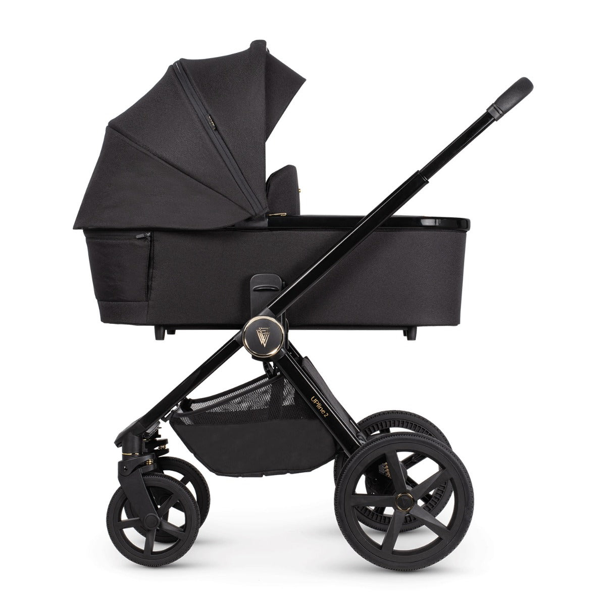 Venicci Upline 2 3-in-1 Tiago + 360 Base Travel System Bundle - All Black 12