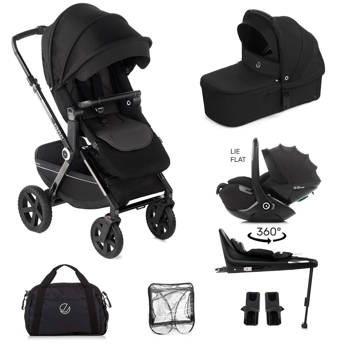 Jane Crosslight 3 Silver Shadow + Kombibaby Travel System