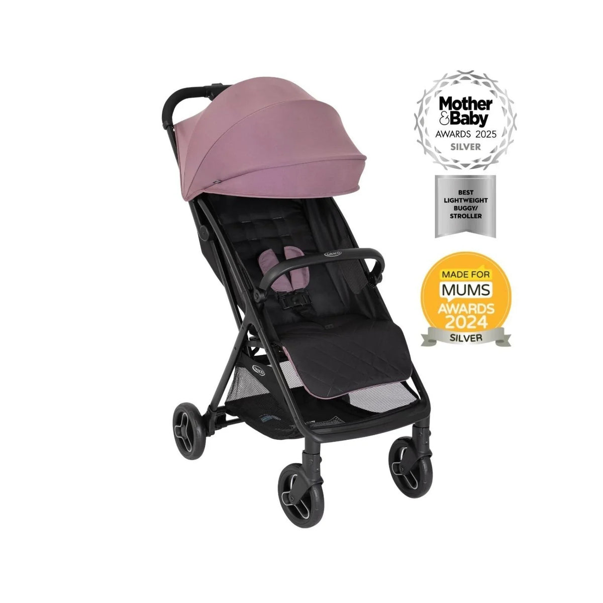 Graco Myavo Quick-folding Lightweight Travel Stroller - Mulberry