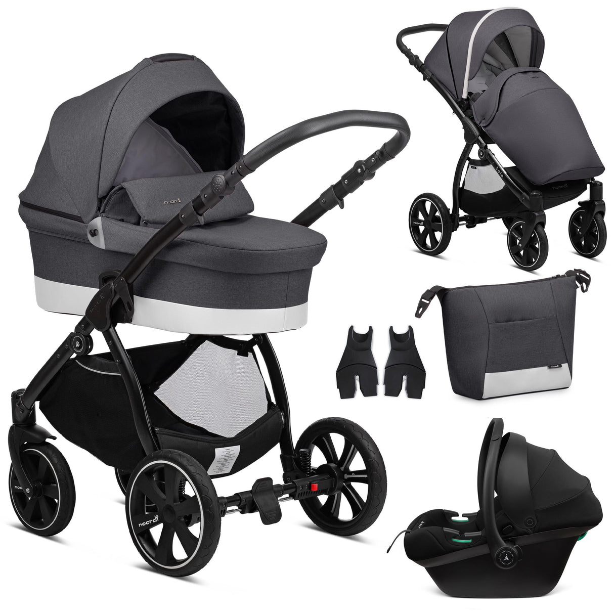 Noordi Sole Go 3in1 Travel System with Terra i-Size Car Seat