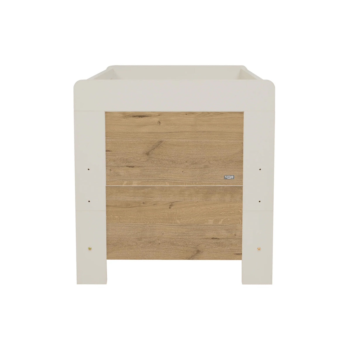Tutti Bambini Essentials Alba Mini Cot Bed - White Sand/Distressed Oak