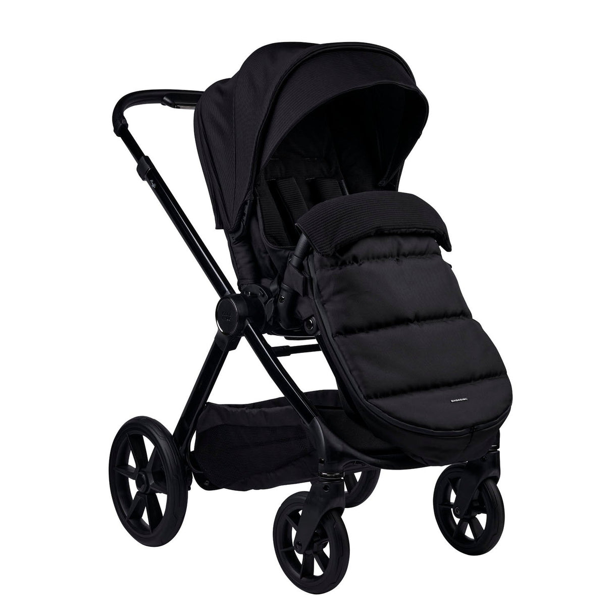 Bababing 16pc Raffi MK11 Home & Travel System Bundle with Spin Car Seat & Base - Gloss Black 17