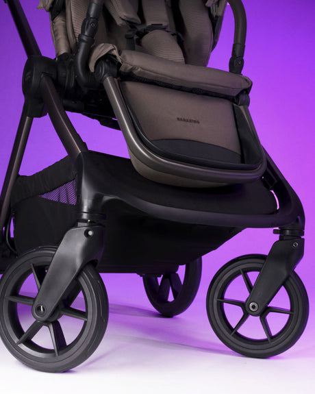 Bababing 18pc Raffi MK11 Home & Travel System, Home & Feeding Bundle with Spin Car Seat & Base - Minky 14