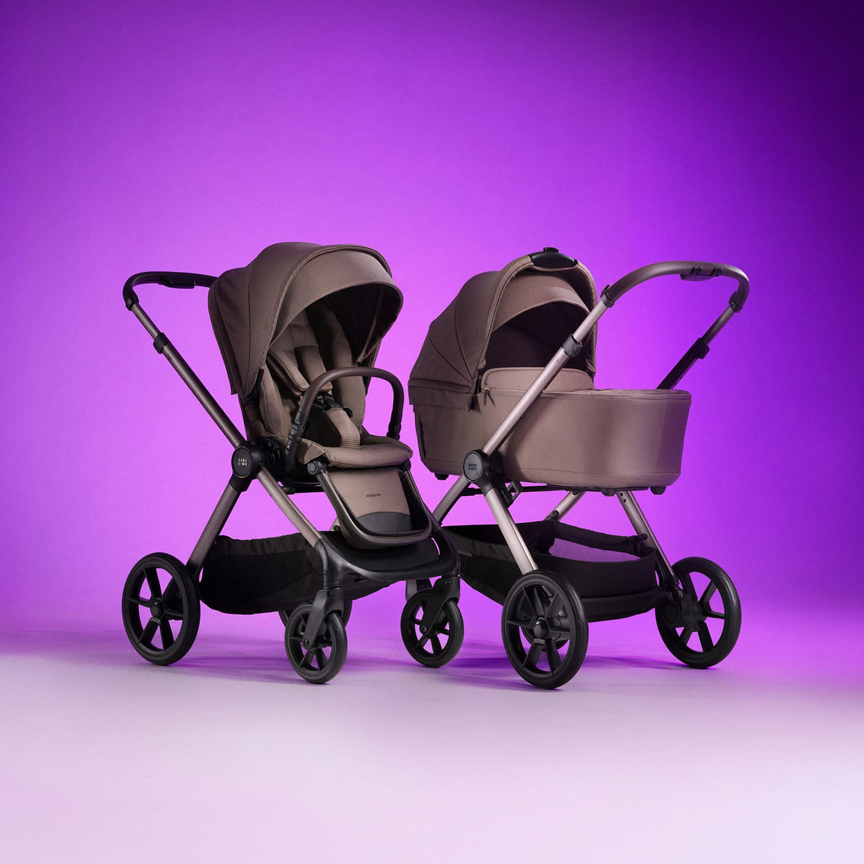 Bababing 18pc Raffi MK11 Home & Travel System, Home & Feeding Bundle with Spin Car Seat & Base - Minky 12