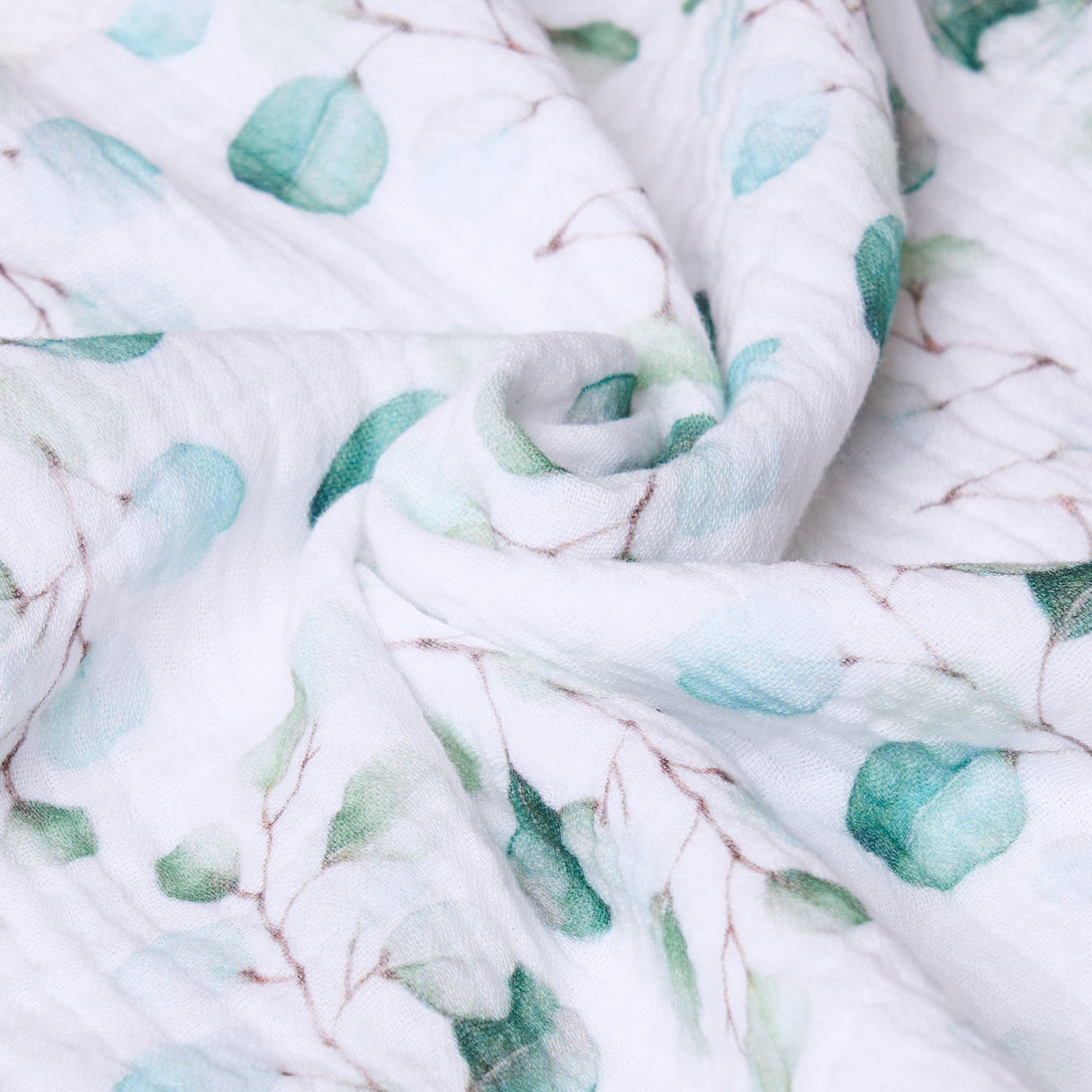 Obaby Muslin Fitted Sheet 120cm x 60cm - Eucalyptus
