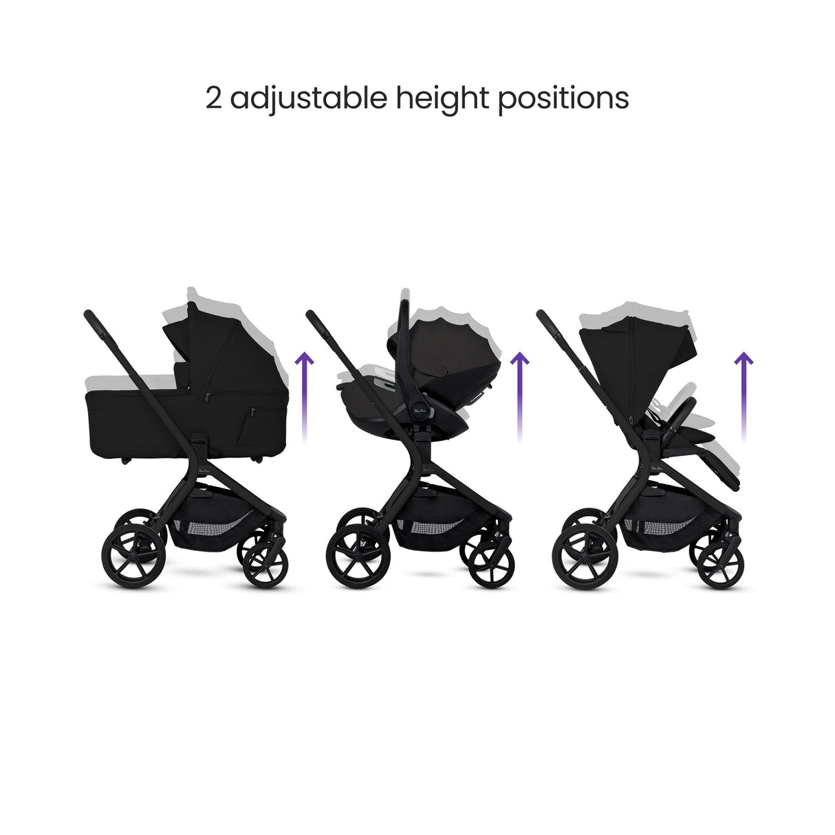 Silver Cross Breez Ultimate Cybex Cloud T & 360 Base Bundle - Onyx