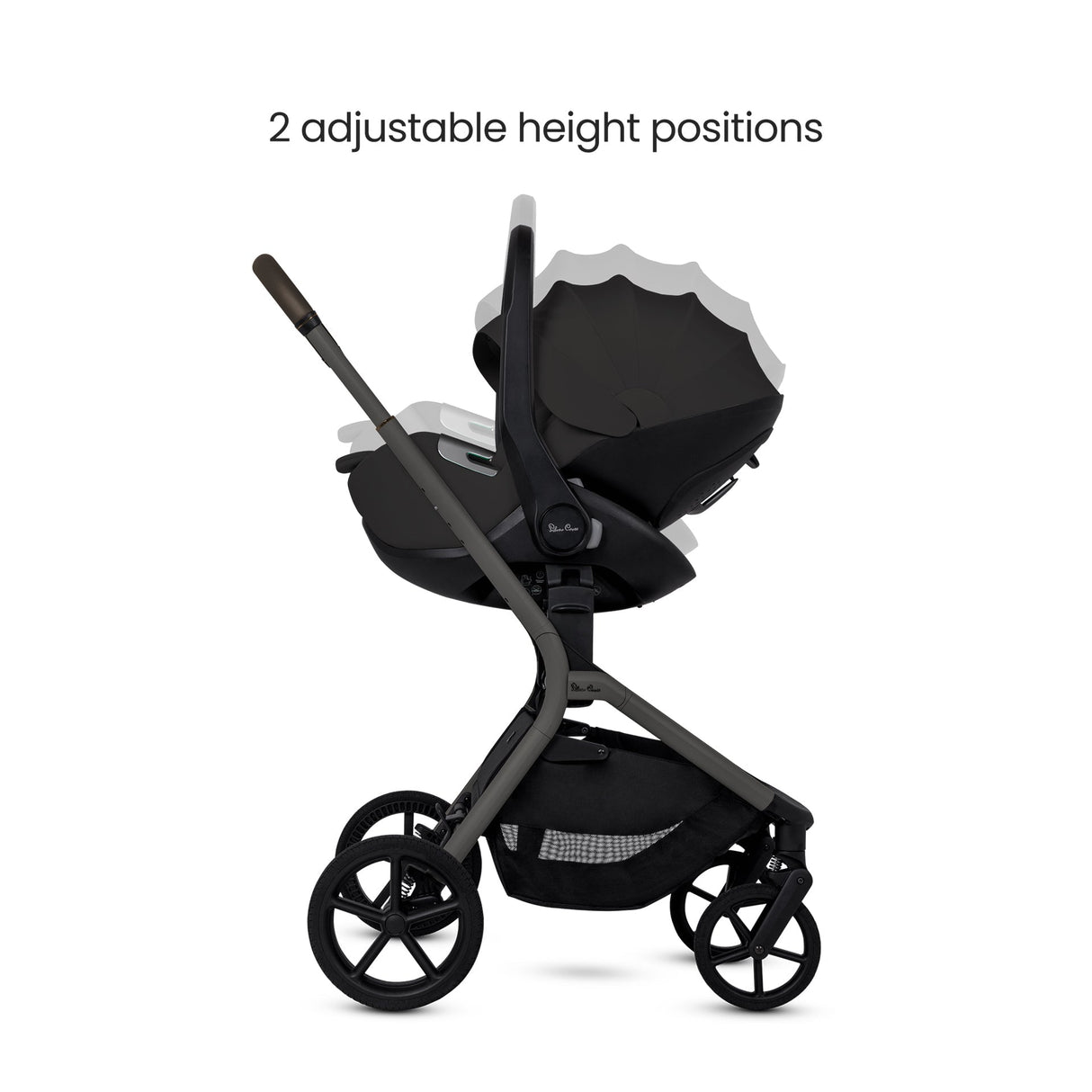Silver Cross Breez Ultimate Cybex Cloud T & 360 Base Bundle - Pewter