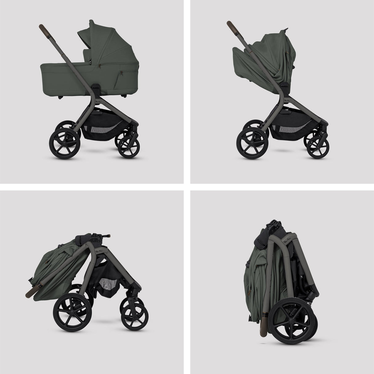 Silver Cross Breez Ultimate Cybex Cloud T & 360 Base Bundle - Pewter