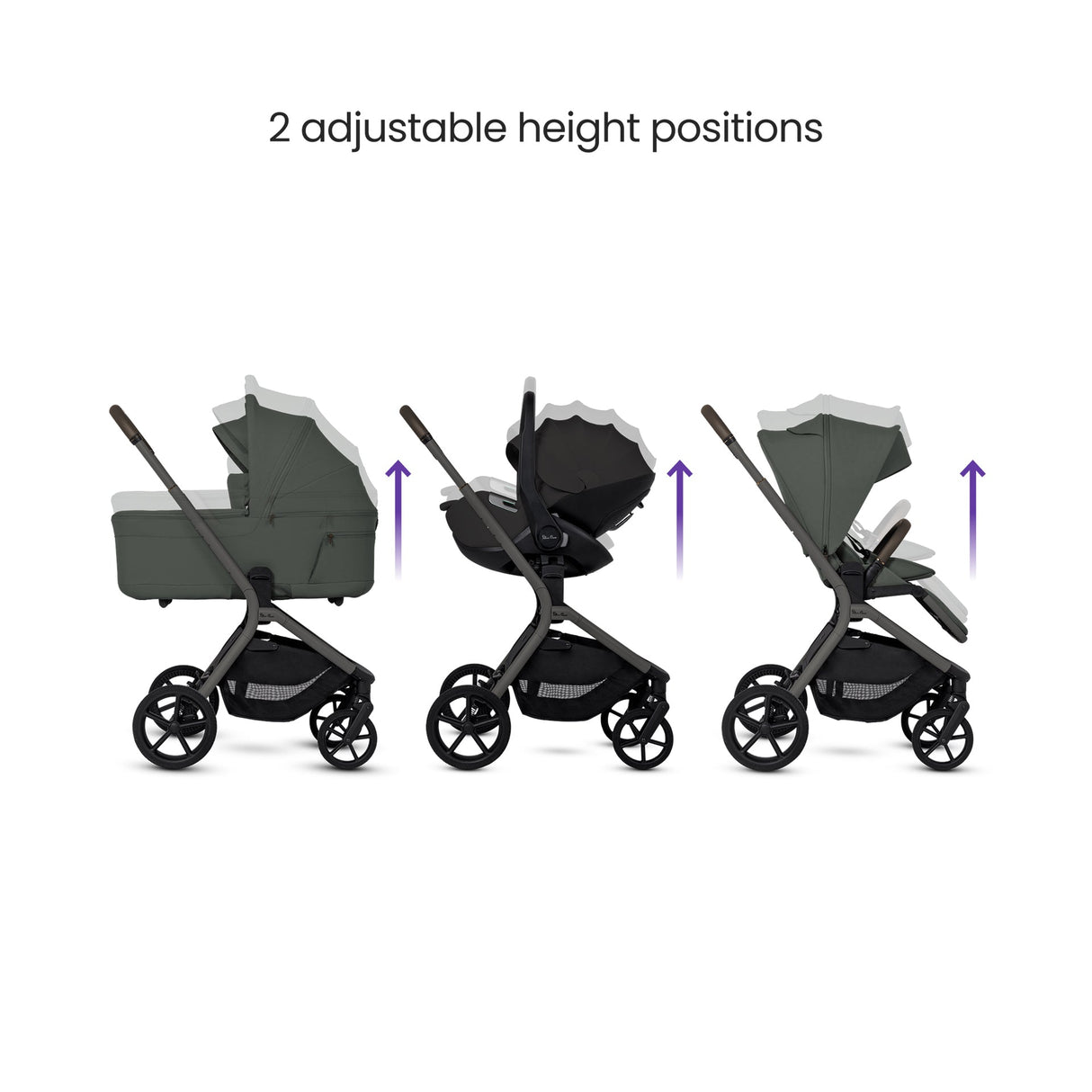 Silver Cross Breez Ultimate Cybex Cloud T & 360 Base Bundle - Pewter