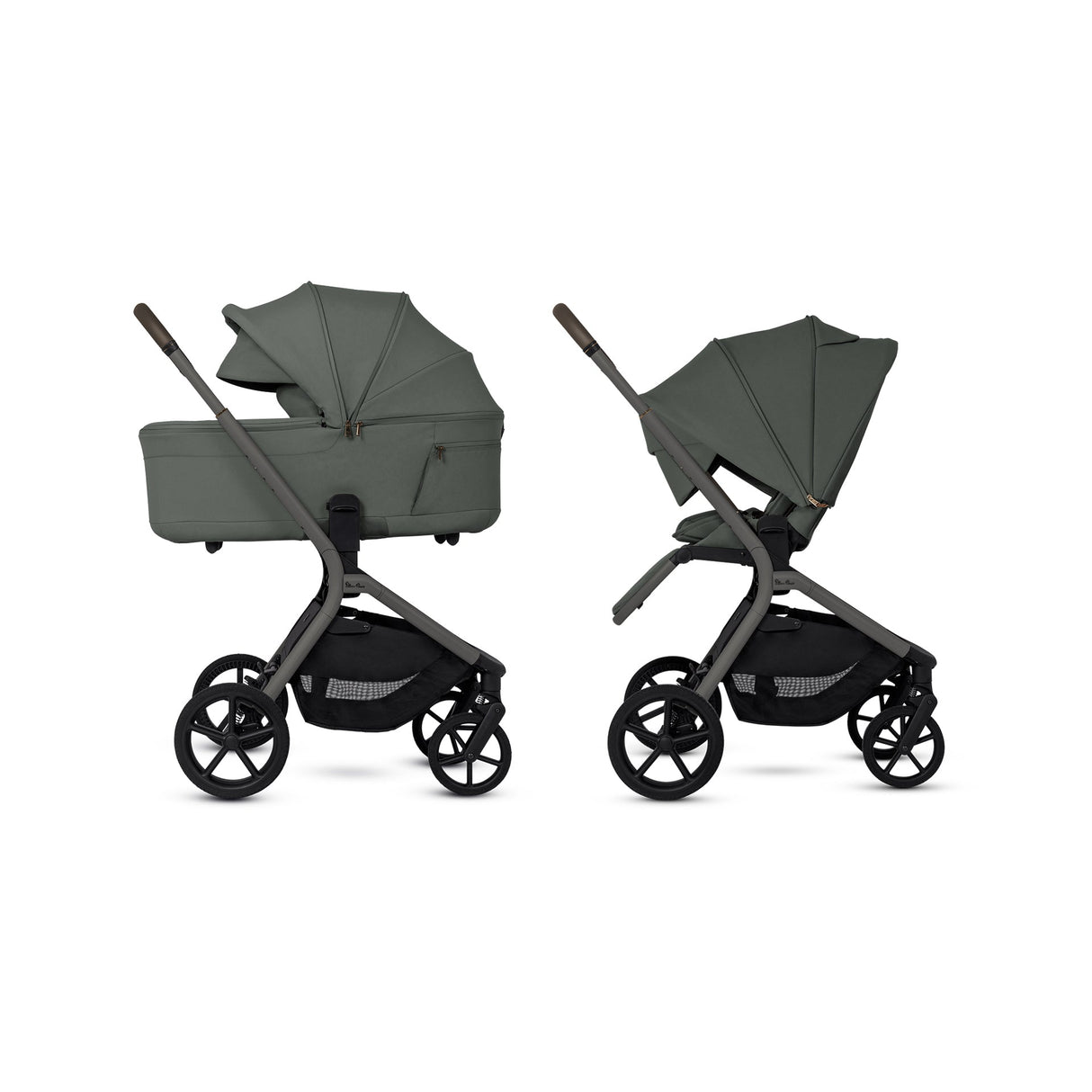 Silver Cross Breez Ultimate Cybex Cloud T & 360 Base Bundle - Pewter