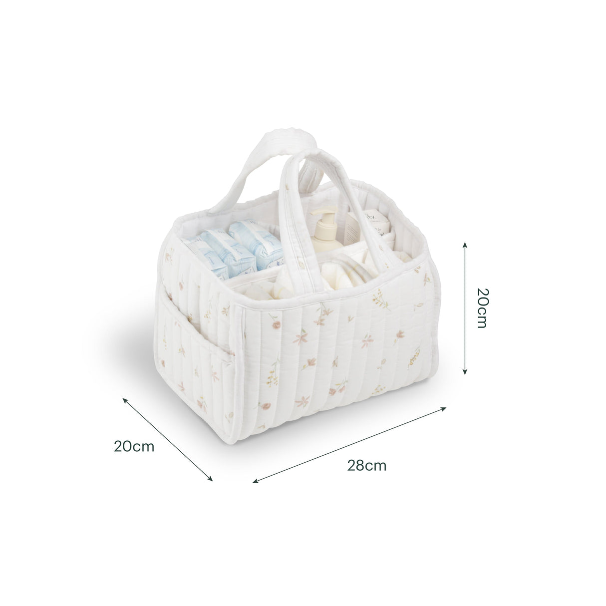 CuddleCo Nappy Caddy Set - Cashmere Meadow