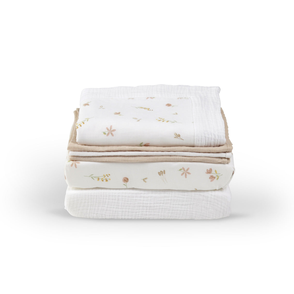 CuddleCo Universal Crib/Co-Sleeper Bedding Set - Cashmere Meadow