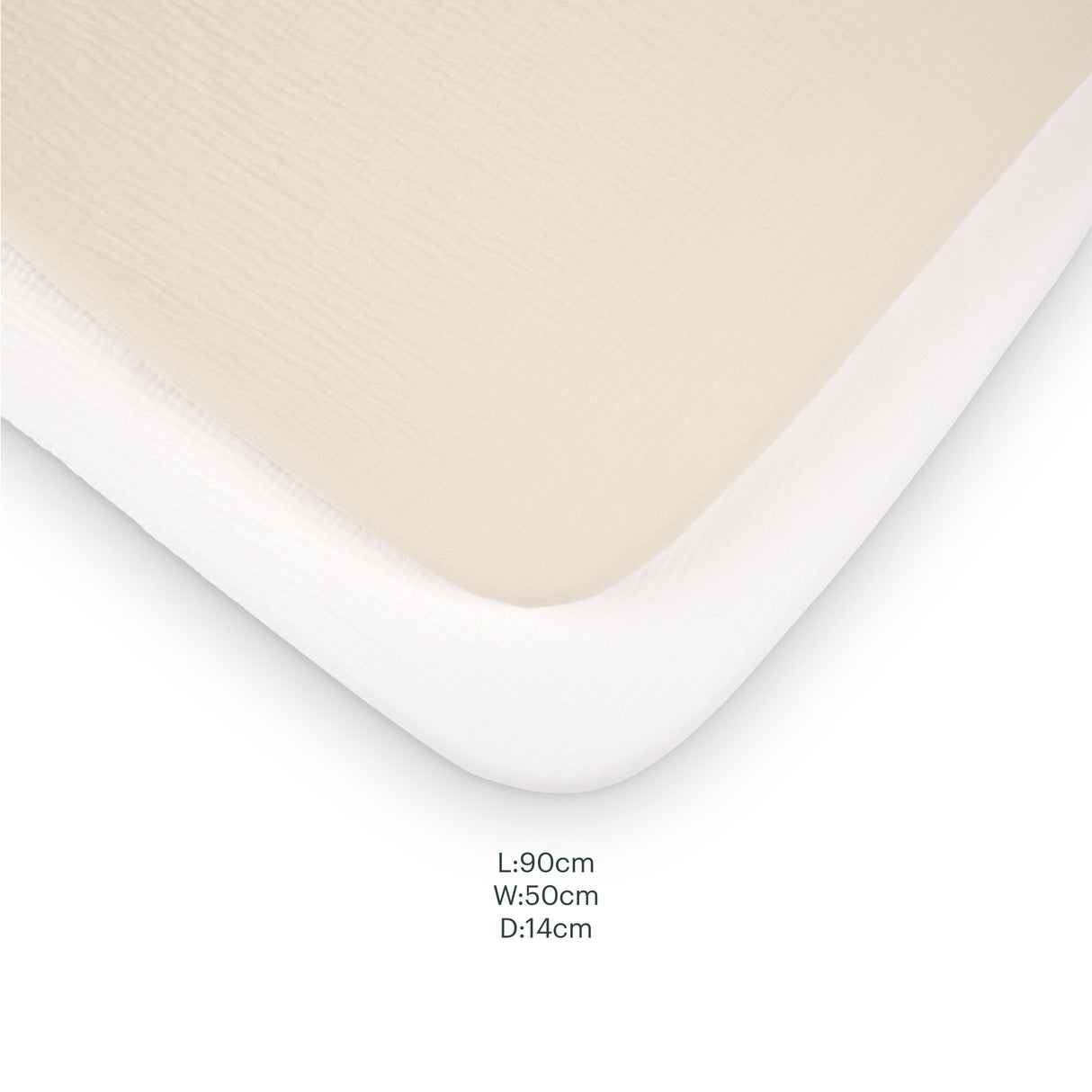 CuddleCo 2 Pack Universal Crib/Co-Sleeper Sheets - Cashmere Waffle