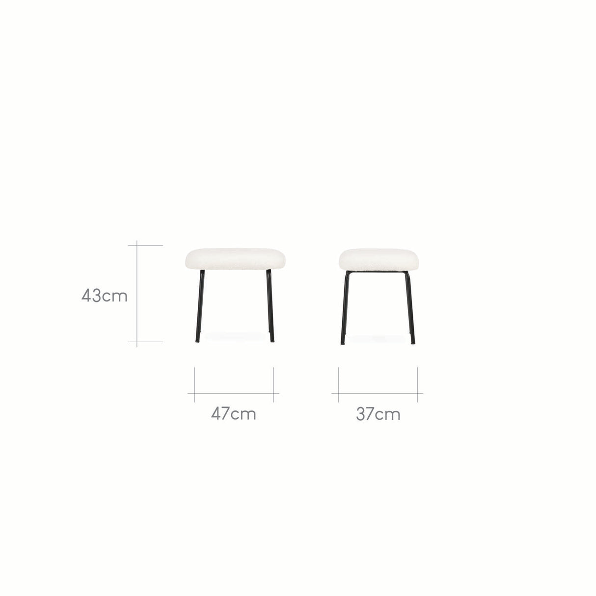 CuddleCo Marley Nursing Chair and Footstool - Teddy Off White