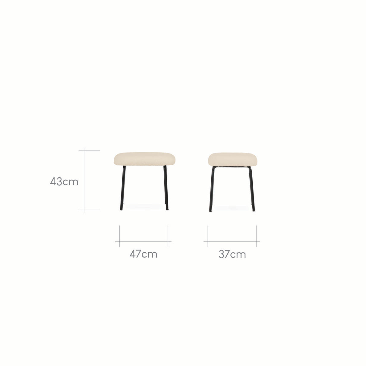 CuddleCo Marley Nursing Chair and Footstool - Teddy Light Beige