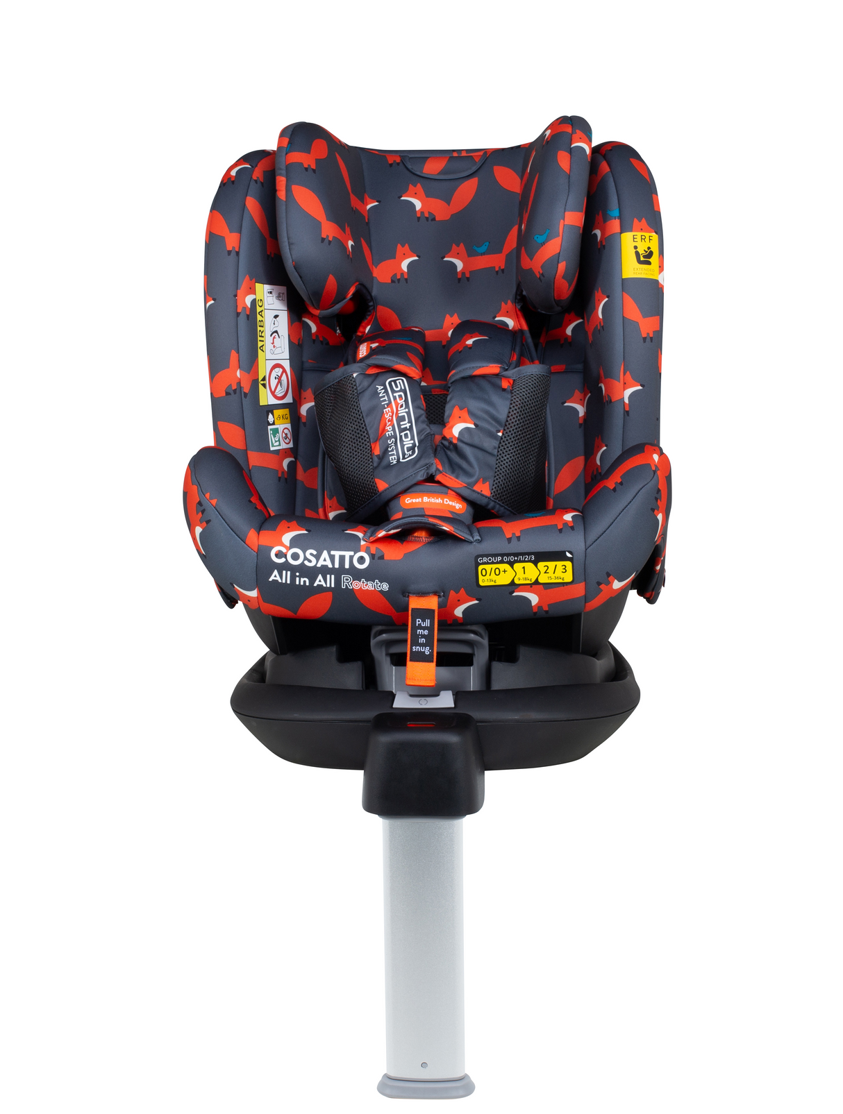 Cosatto All in All 360 Rotate Car Seat - Charcoal Mister Fox
