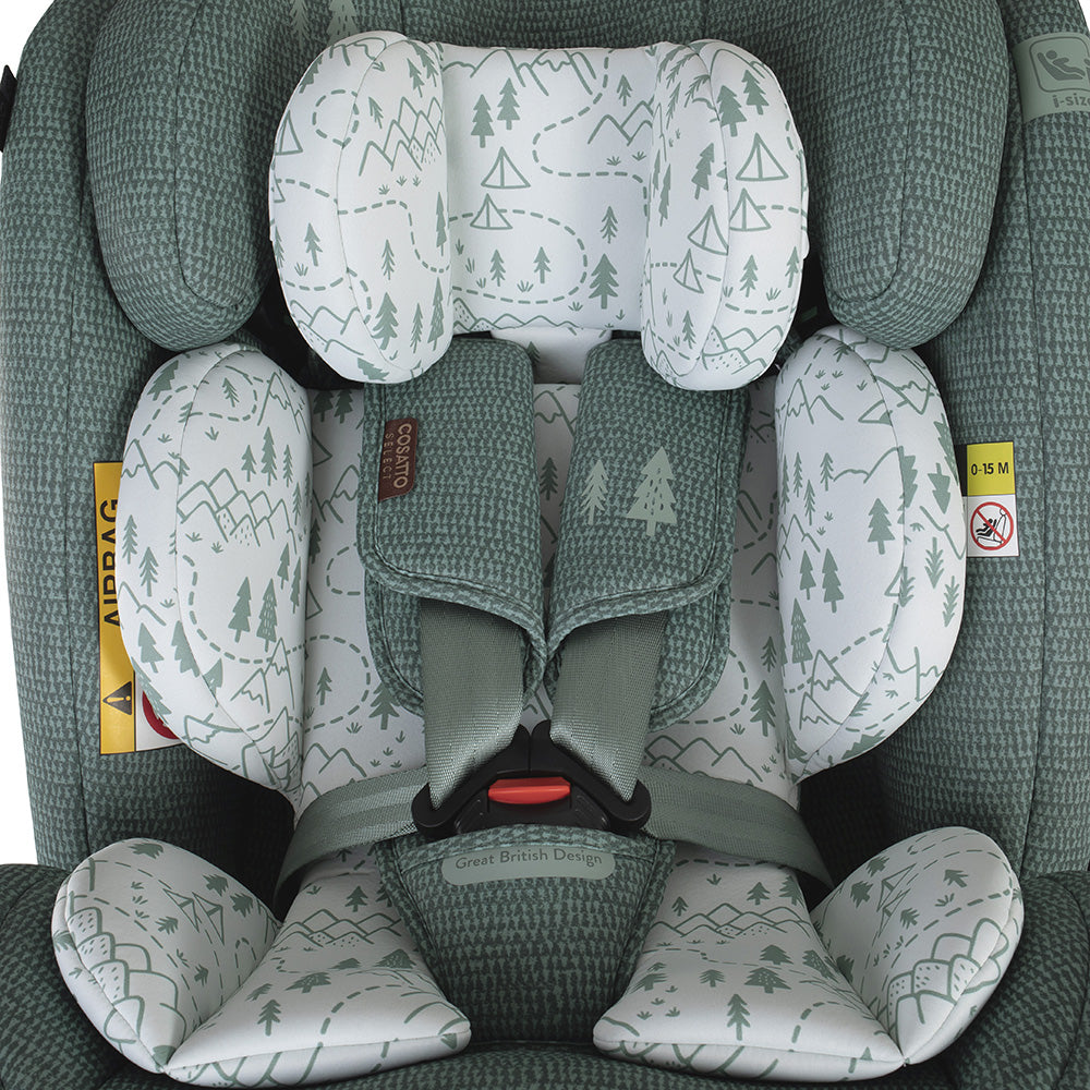 Cosatto Get Set Grow Plus i-Size 360 Car Seat - Tiny Treetops