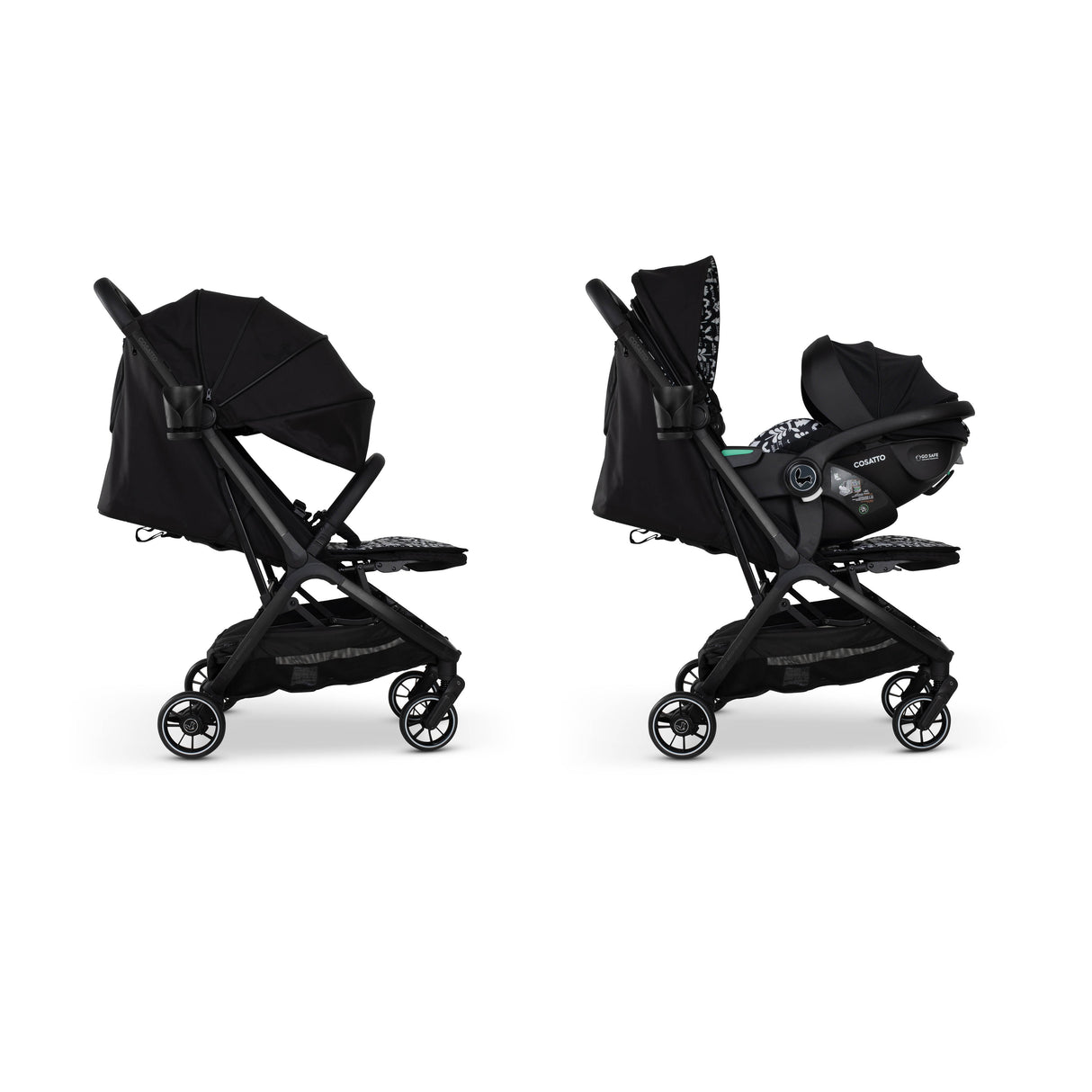 Cosatto Woosh City Recline Car Seat Bundle - Silhouette