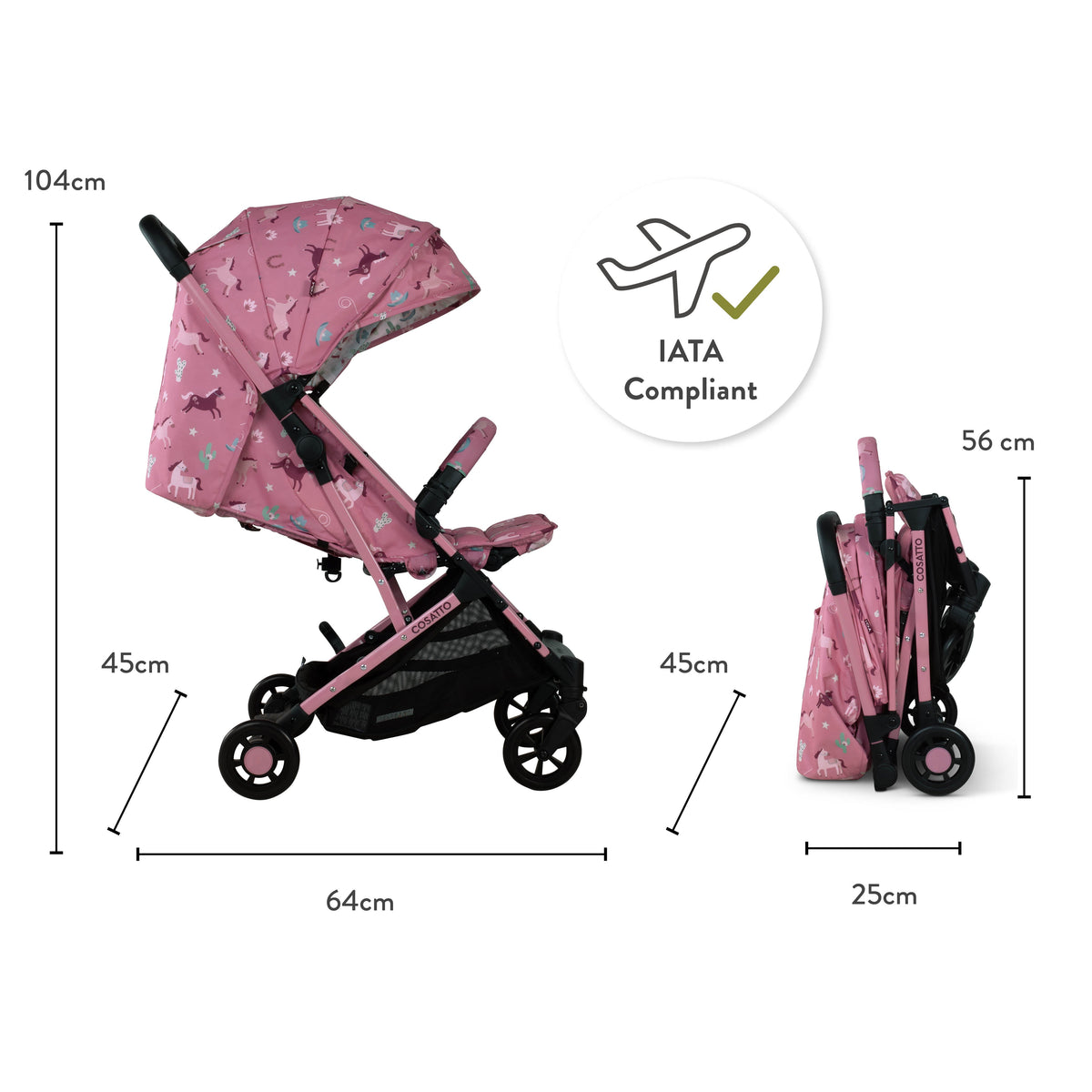 Cosatto Yo! Stroller - Pony Party